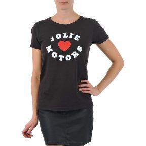 T-shirt με κοντά μανίκια Kulte LOUISA JOLIEMOTOR 101954 NOIR